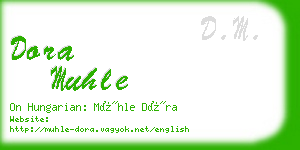 dora muhle business card